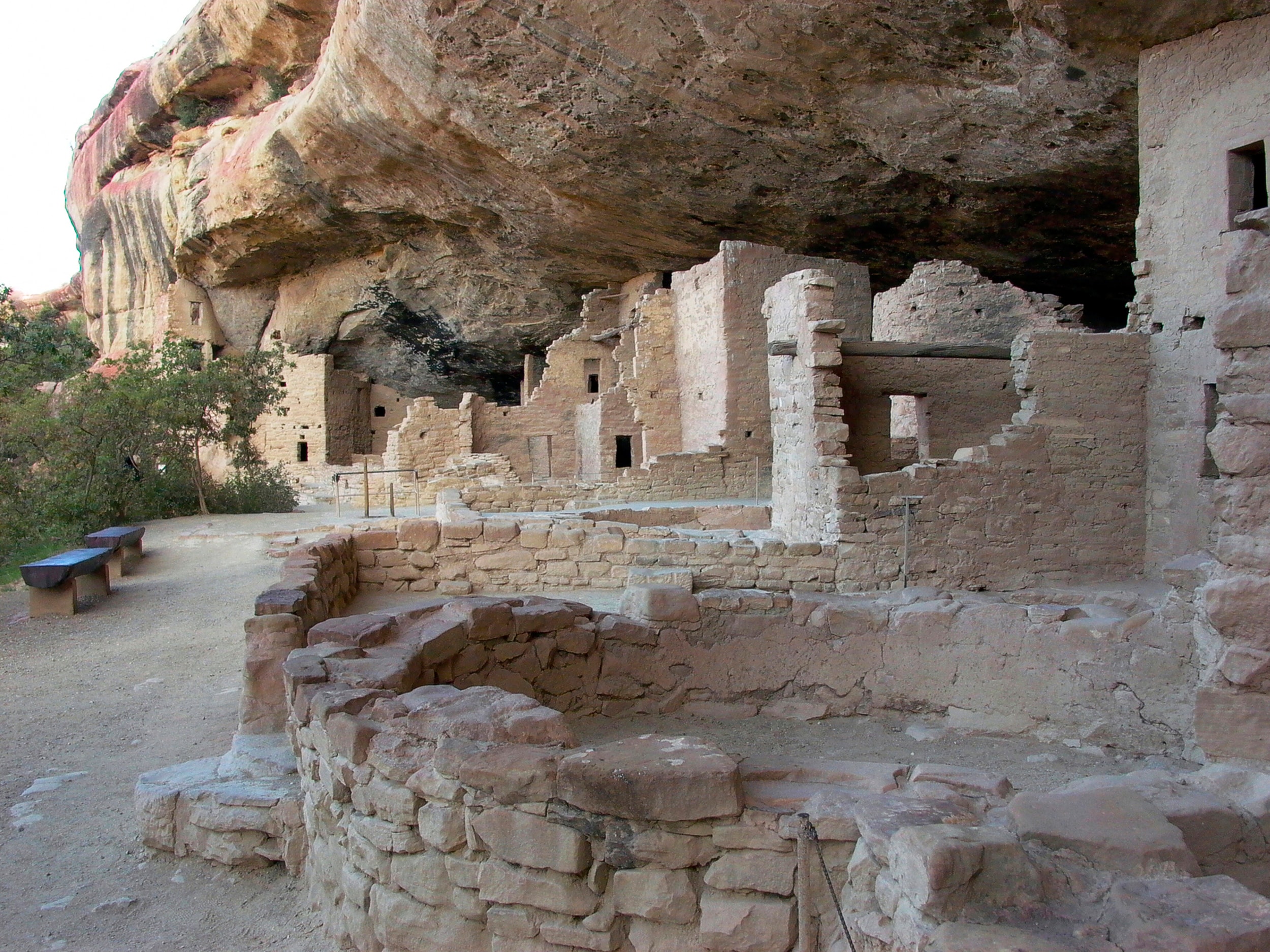 Within a cliff dwelling